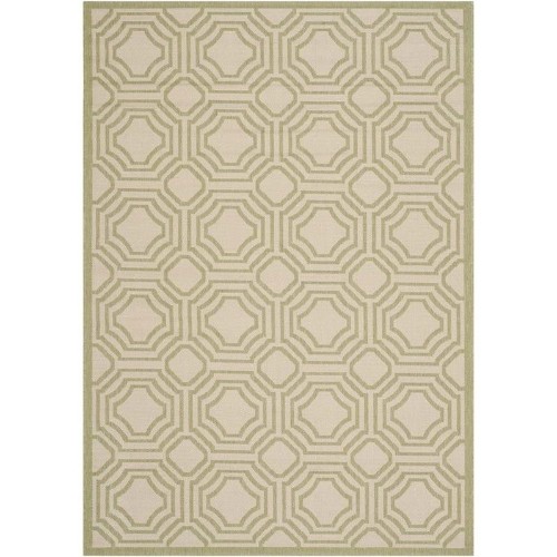 SAFAVIEH  Courtyard Beige Indoor Outdoor Rug - Runner 2'3" X 6'7"