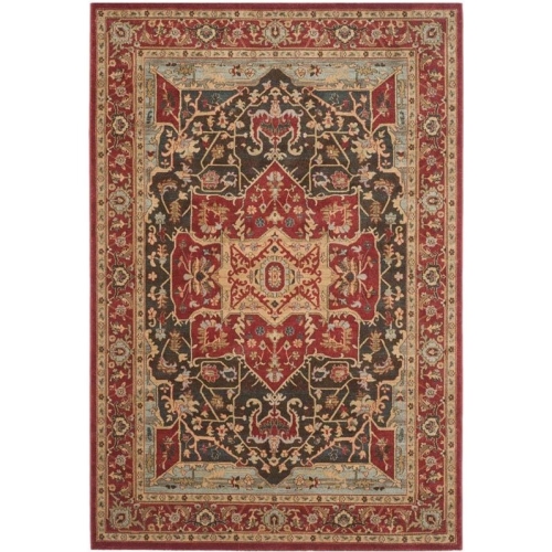 SAFAVIEH  Mahal Traditional 6'7" X 9'2" Runner Area Rug - Red