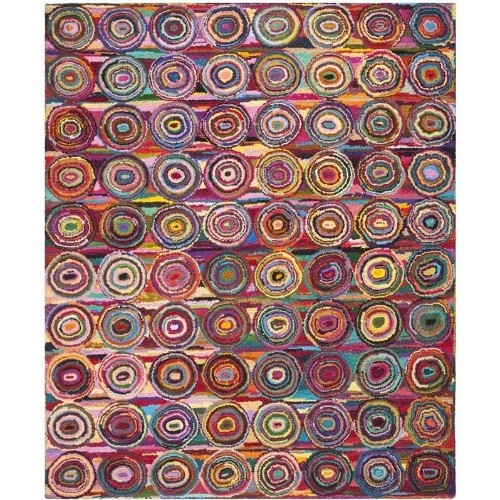 SAFAVIEH  Nantucket Pink Contemporary Rug - 9' X 12'