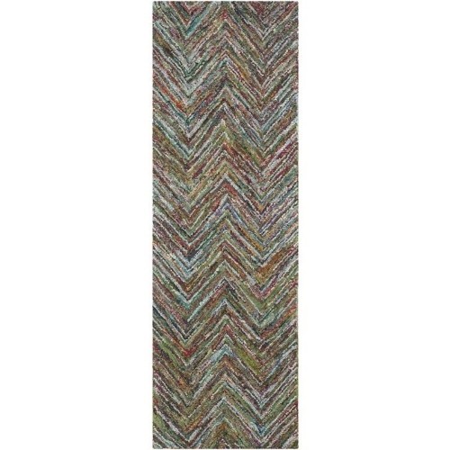 SAFAVIEH  Nantucket Contemporary 2'3" X 5' Hallway Runner - Blue