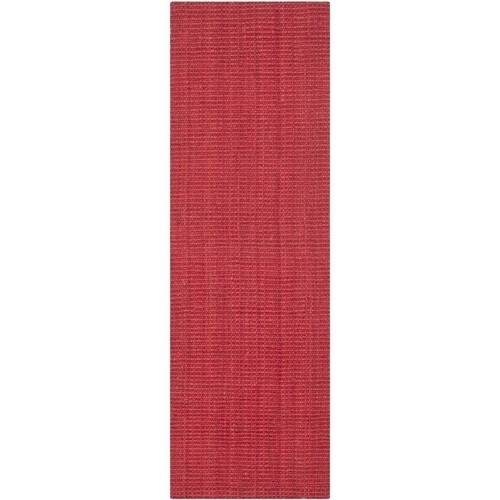 SAFAVIEH  Fiber 2'3" X 11' Runner Area Rug - Red