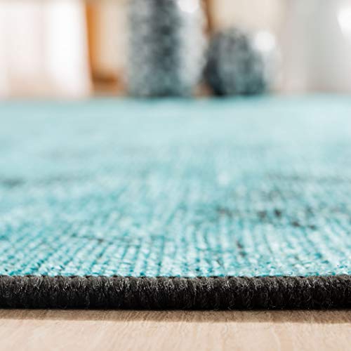 Tapis contemporain noir Palazzo de SafaFilh - 4 x 6 pi