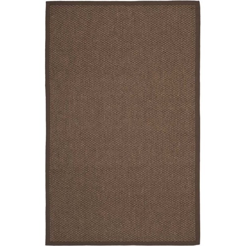 SAFAVIEH  Natural Fiber Chocolate Area Rug - 6' X 9'