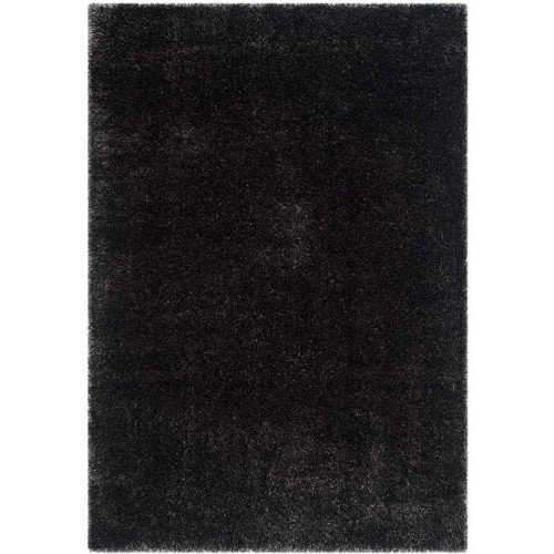 SAFAVIEH  Charlotte Shag Charcoal Shag Rug - 5'1" X 7'6"