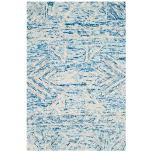 Safavieh Chatham Hand Tufted Wool 6' x 9' Runner Area Rug - Blue/Ivory