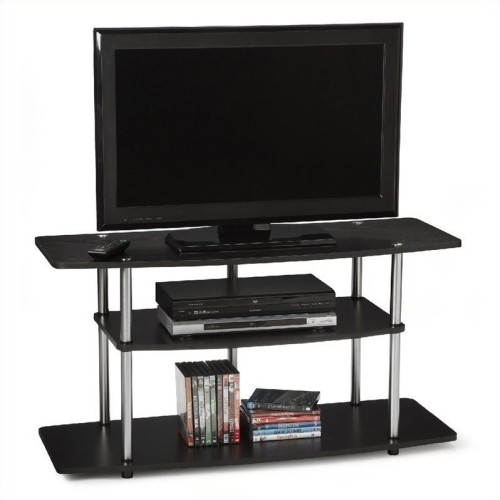 CONVENIENCE CONCEPTS  Designs2Go Wide 3-Tier Tv Stand In In Black