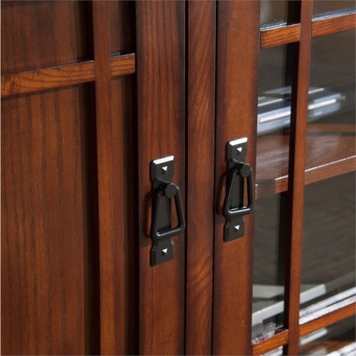 Leick Furniture Mission 50" TV Stand with Storage in Mission Oak