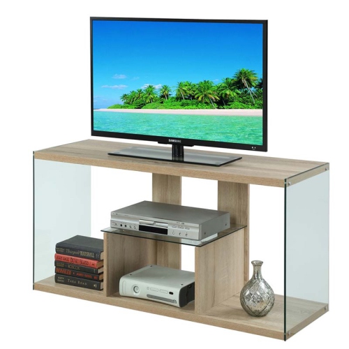 Convenience Concepts SoHo 50" TV Stand in Weathered White