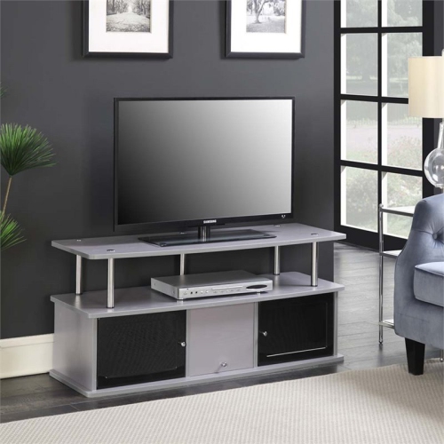 CONVENIENCE CONCEPTS  Designs2Go 50" Tv Stand In Wood Finish In Gray