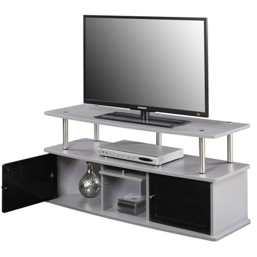 Convenience Concepts Designs2Go 50" TV Stand in Gray Wood Finish