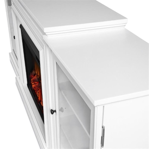 Real Flame Frederick 72-inch Electric Fireplace TV Stand - White