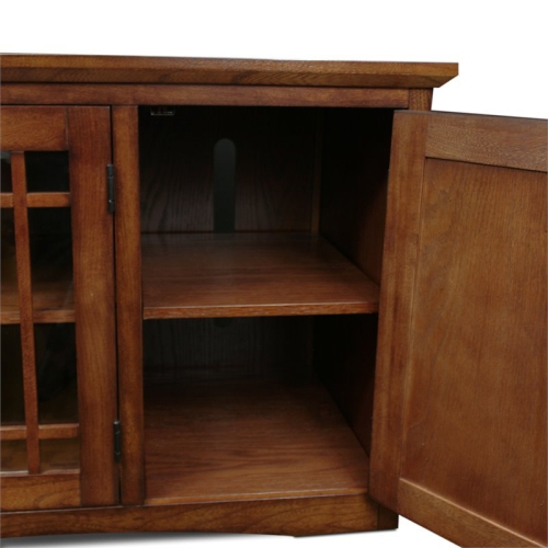 Leick Furniture Mission 60" Wood TV Stand in Medium Oak