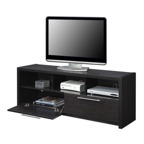 Newport Marbella 60-inch TV Stand with Cabinets and Shelves in Espresso Wood