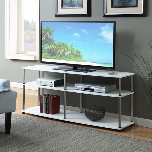 CONVENIENCE CONCEPTS  Designs2Go 60" 3 Tier Tv Stand In In White