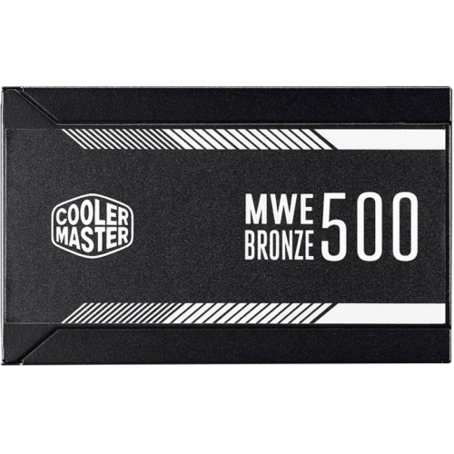 Cooler Master Silent MWE 500 Watt 80 Plus Bronze Certified Power Supply with Sleeved Cables