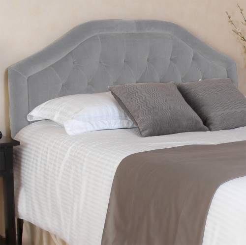 GDF STUDIO  Angelina Queen Tufted Fabric Headboard