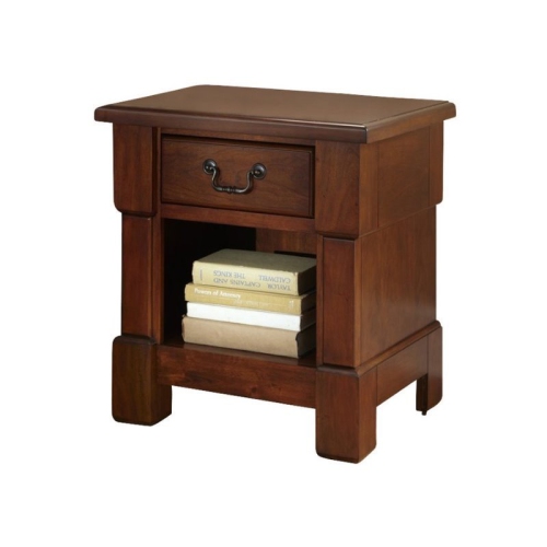 Homestyles Aspen Wood Nightstand in Brown