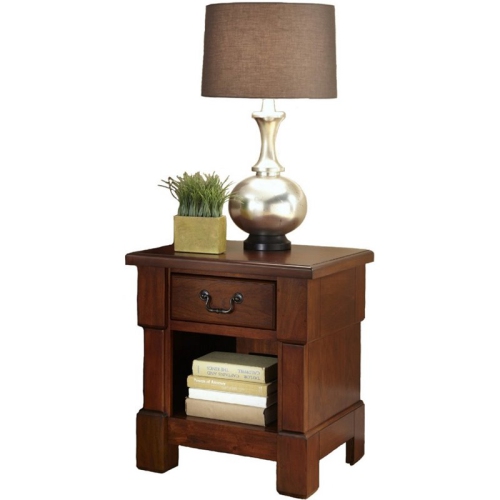 Homestyles Aspen Wood Nightstand in Brown
