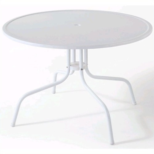 Crosley Griffith 40" Metal Dining Table in White