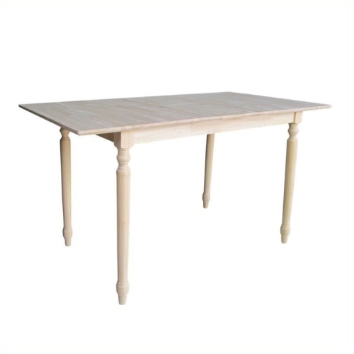 International Concepts Unfinished Turned Leg Counter Height Dining Table