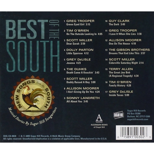 BEST OF THE SOUTH: MUSICAL STORIES BY S.H. SONGWRITERS - VARIOUS ARTISTS - BLUES [CD]