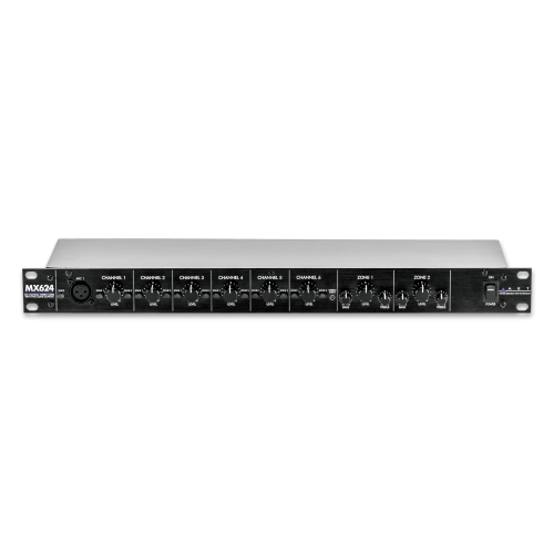 ART Pro Audio MX624 6-Channel Rackmount Zone Mixer
