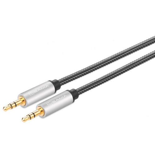 SAMA  Sa-10603 3.5MM Male to Male Auxiliary Aux Stereo Professional Hifi Cable With Silver-Plating Copper Core Plated In Gold