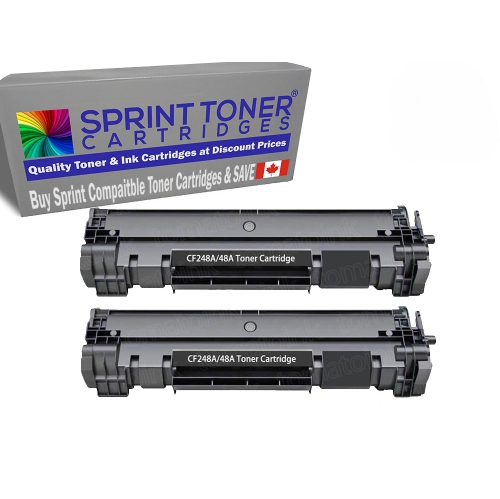 Compatible CF248A, 48A Toner Cartridge 2 Pack, with HP Printers MFP M15a M15w M16 MFP M28a MFP M28w MFP M29a MFP M29w MFP M31w