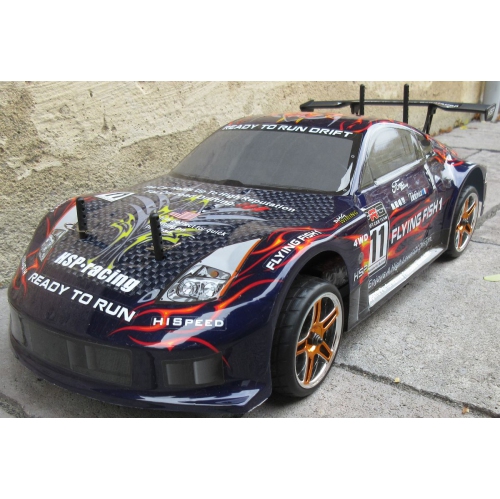RC Brushless Electric Race Car 1/10 Scale Pro LIPO 4WD 2.4G RTR GTR-Y FREE SHIPPING