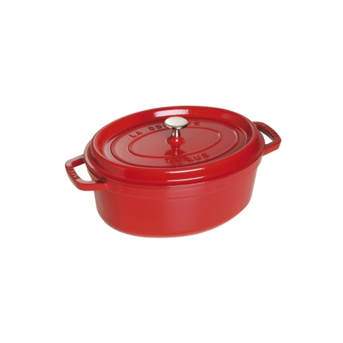 STAUB  Cast Iron Oval Cocotte 4.2 L - Cherry