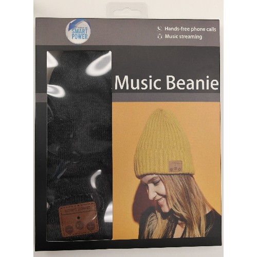 Bluetooth 4.1 Hands-free Stereo Music Double Layer Beanie Grey