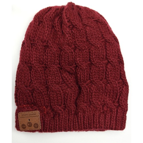 Bluetooth 4.1 Hands-free Stereo Music Double Layer Beanie White