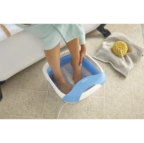 Homedics Collapsible Foot Spa with Heat, Massaging Bubbles, & Heat Maintenance