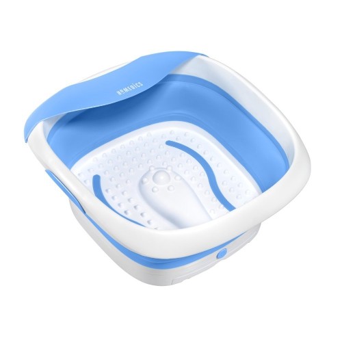 Homedics Collapsible Foot Spa with Heat, Massaging Bubbles, & Heat Maintenance