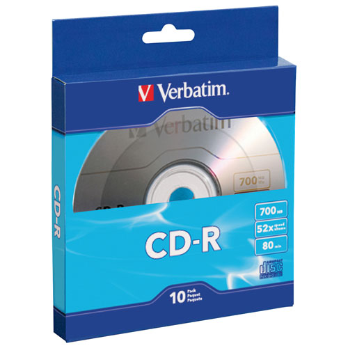 Verbatim 700MB 52X CD-R - 10-Pack