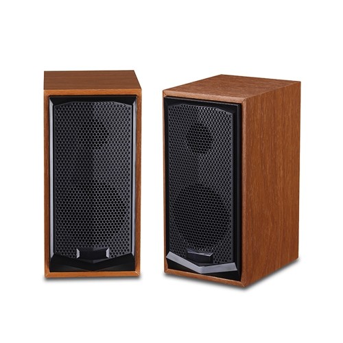 HAVIT  Hv-Sk518 USB Plug Power 2.0 PCs 3.5 MM Wood Speaker (Wood Color)