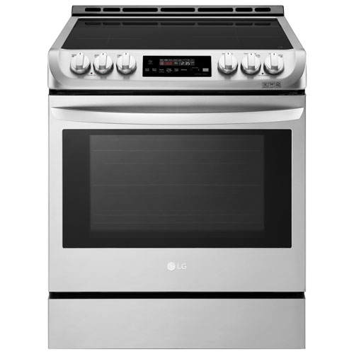LG 30" 6.3 Cu. Ft. 5-Element Slide-In Smooth Top Electric Induction Range(LSE4616ST)-Stainless Steel
