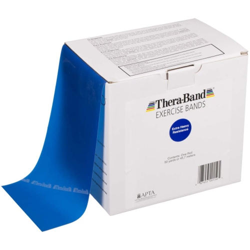 Thera-Band TM, Resistance Band Roll, 50 Yards/150 feet, LATEX Exercise Band, Color Blue, 1 Piece
