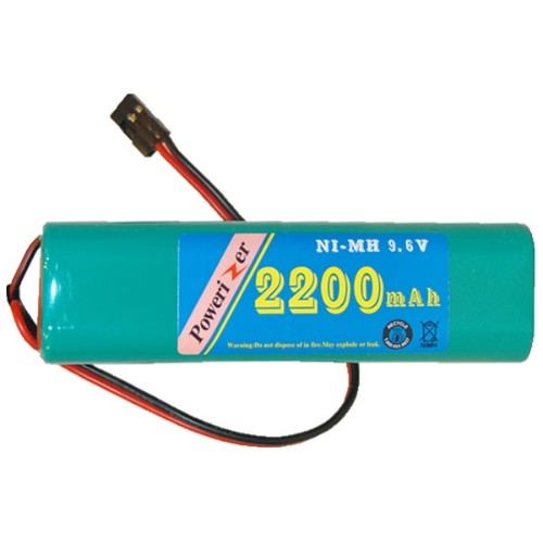 9.6 Volt Square NiMH Battery Pack with HiTech Connector