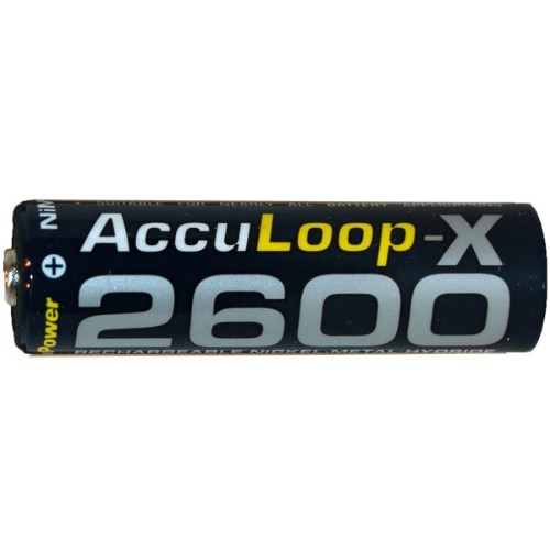 250-Pack AA NiMH AccuPower AccuLoop-X Rechargeable Batteries
