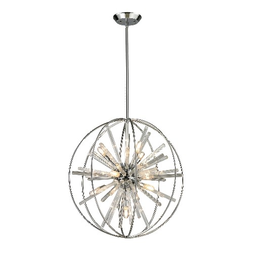Twilight Collection 10 light pendant in Polished Chrome