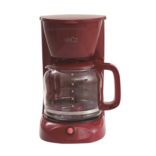 Hauz 12 Cup 1.8L Coffee Maker Red
