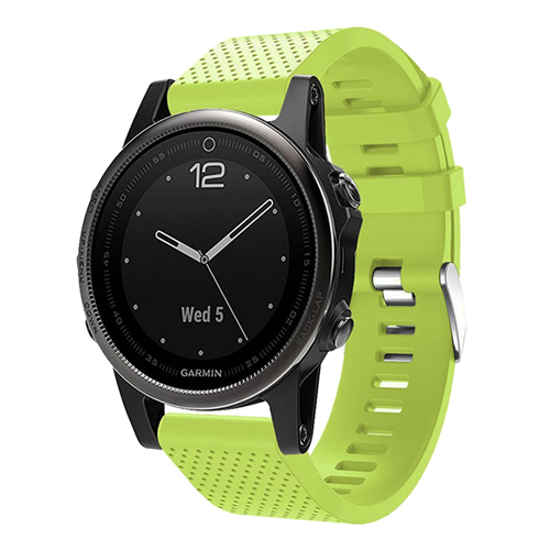 StrapsCo Replacement Strap Band for Garmin Fenix 5S in Lime Green