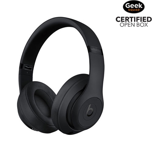 Open Box - Beats by Dr. Dre Studio3 Over-Ear Sound Isolating Bluetooth Headphones - Black