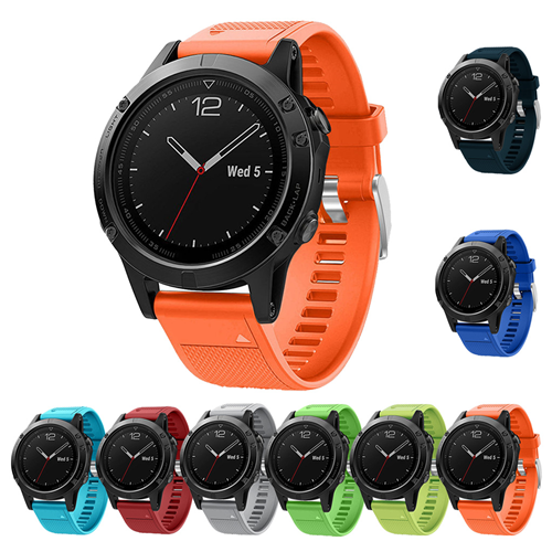 StrapsCo Replacement Strap Band for Garmin Fenix 5 in Color in Orange