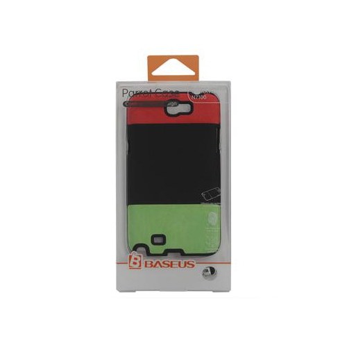 Case de perroquet de BASEUS, galaxy note 2 stylet rouge vert sans noir