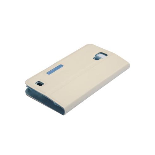Étui folio de BASEUS pour g-s4 i9500 21896 po de samsung, blanc/bleu
