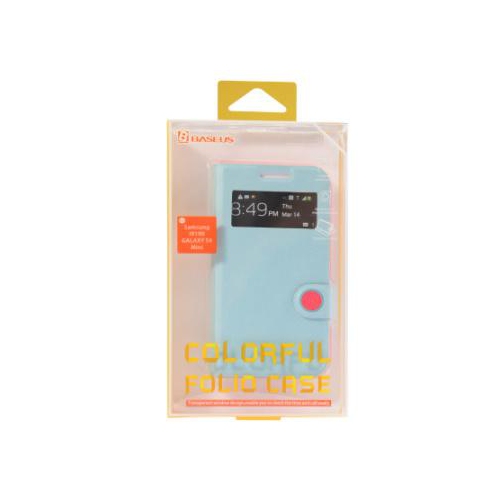 BASEUS colorful folio case samsung g-s4 mini blu/pk