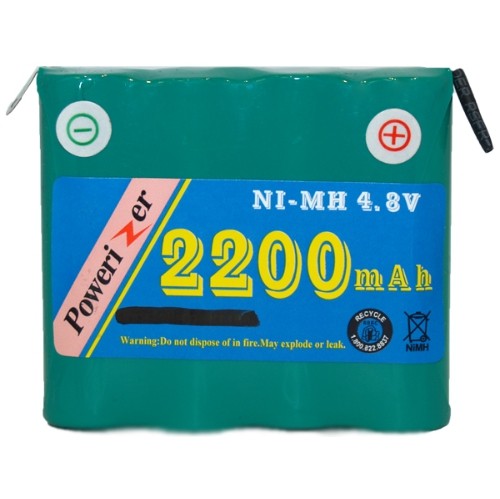 4.8 Volt NiMH Battery Pack with Tabs