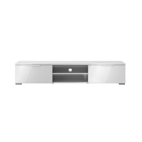 Tvilum Match Modern 68" TV Stand in White High Gloss